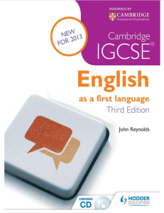 IG语言教材下载《Cambridge IGCSE English First Language third edition》