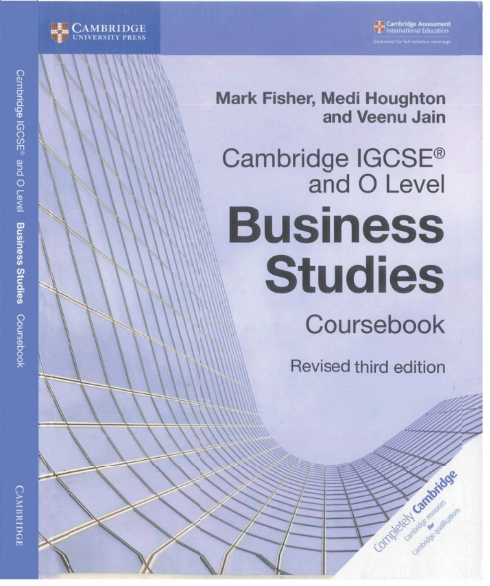 IGCSE商科教材下载《Cambridge IGCSE® and O Level Business Studies Coursebook Revised Third Edition》