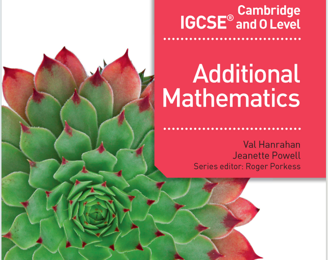 IGCSE数学教材下载《IGCSE® Cambridge and O Level Additional Mathematics》