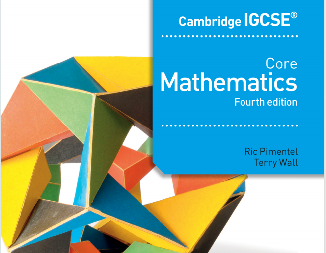 IGCSE数学教材下载《Cambridge IGCSE Core Mathematics Fourth Edition》