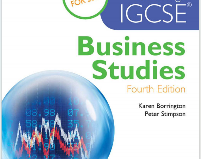 IGCSE商业研究教材下载《Cambridge IGCSE Business Studies Fourth Edition》