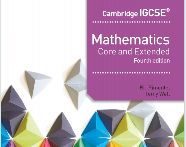 IGCSE数学教材下载《Cambridge IGCSE Mathematics: Core and Extended Fourth Edition》