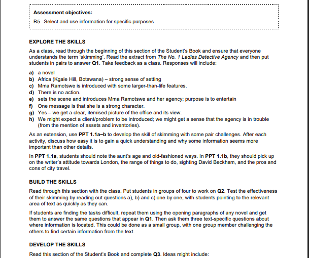 IGCSE英语教师指南《Cambridge IGCSE® English: Teacher Guide》