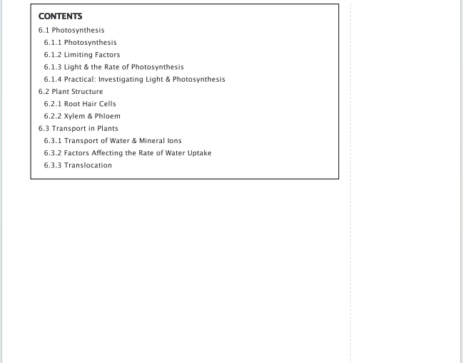 GCSE生物复习笔记下载《GCSE Biology Edexcel:Plant Structures & their Functions》